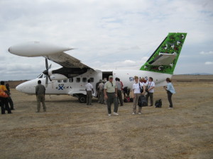 Our Flight to the First Camp Stop.